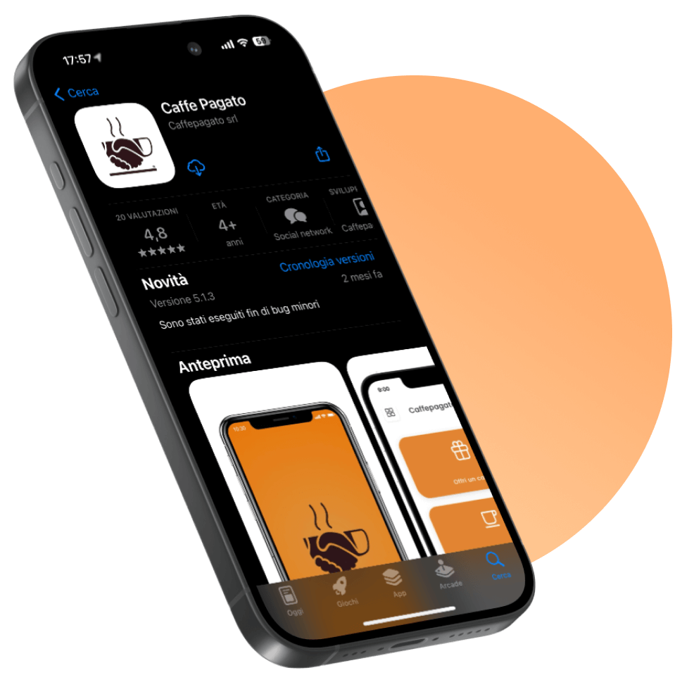 App Caffè Pagato sullo smartphone: saldo welfare e bar partner